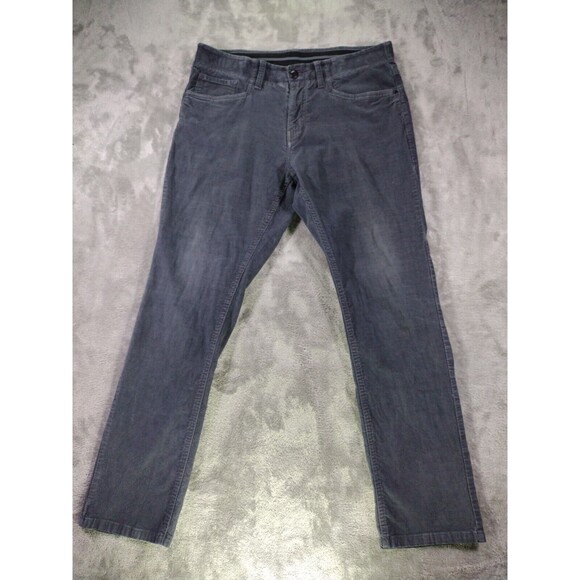 Saks 5th Avenue Active Corduroy Pants Mens 36 x 32 Blue Cotton Stretch Cord - Picture 1 of 16